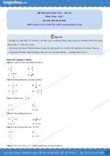 Đề thi giữa kì 1 Toán 7 - Đề số 6 - Kết nối tri thức